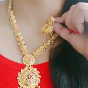 gold plated Women’s alloy gold plated jewellery set d6