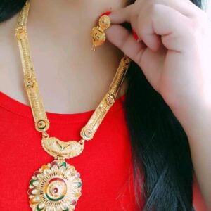 gold plated Women’s alloy gold plated jewellery set d1