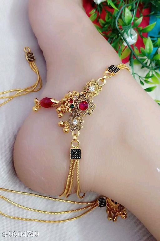 Anklets Simmering bejeweled women anklets….