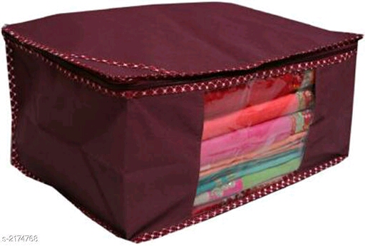 Apparel Storage Classic Trendy Spun Bonded Non-Woven Printed Saree Covers Combo