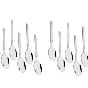 Home & Kitchen kitchen4U 12 pc. stainless steel table spoon set