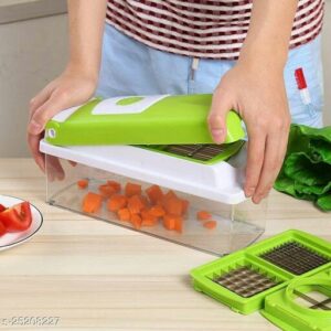Kitchen appliances Vegetable slicer | Plastic High-Grade Rust-Free Stainless Steel Blades Vegetable Choppers