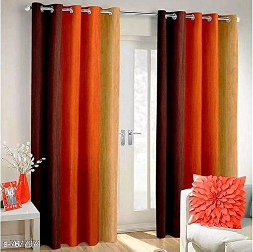Curtains & sheers 3D Attractive Plain Crush Door Curtain (Copy)