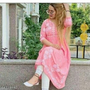 Kurta Sets Yuvika fashion pink kurti and pant
